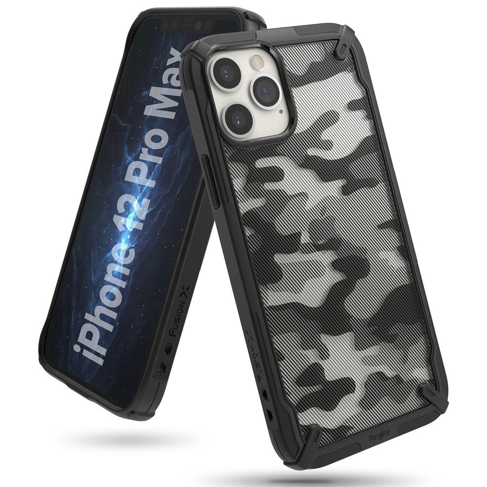 Ringke Fusion X Design izdržljiva futrola s TPU odbojnikom za iPhone 12 Pro Max Camo