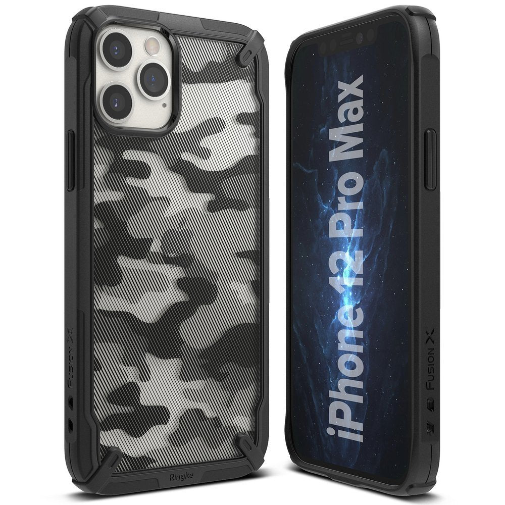 Ringke Fusion X Design izdržljiva futrola s TPU odbojnikom za iPhone 12 Pro Max Camo