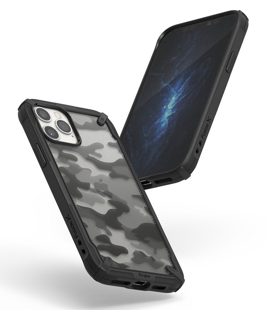 Ringke Fusion X Design izdržljiva futrola s TPU odbojnikom za iPhone 12 Pro Max Camo