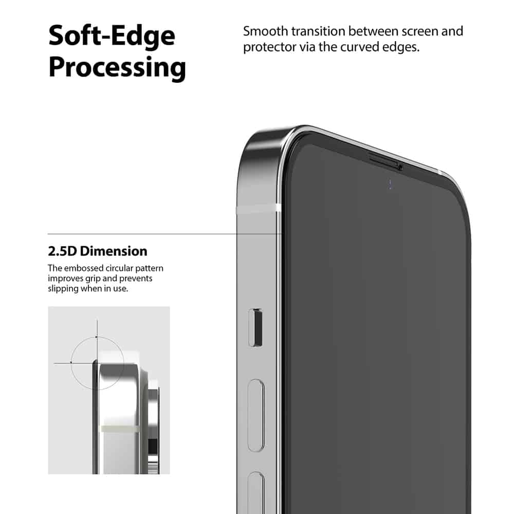 Ringke Invisible Defender ID Full Glass kaljeno staklo puna pokrivenost s okvirom za iPhone 13/ 13 Pro