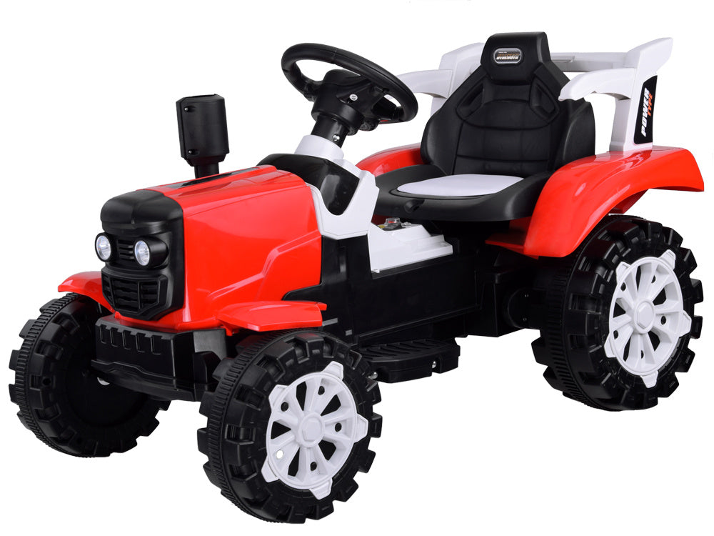 Crveni traktor s prikolicom AKU