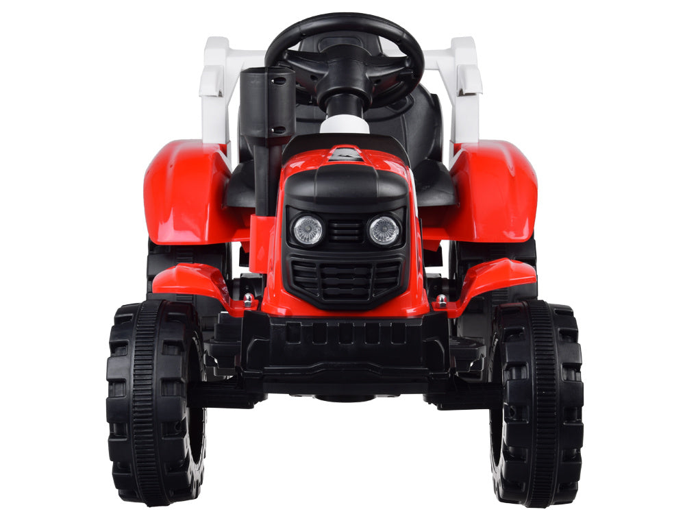 Crveni traktor s prikolicom AKU