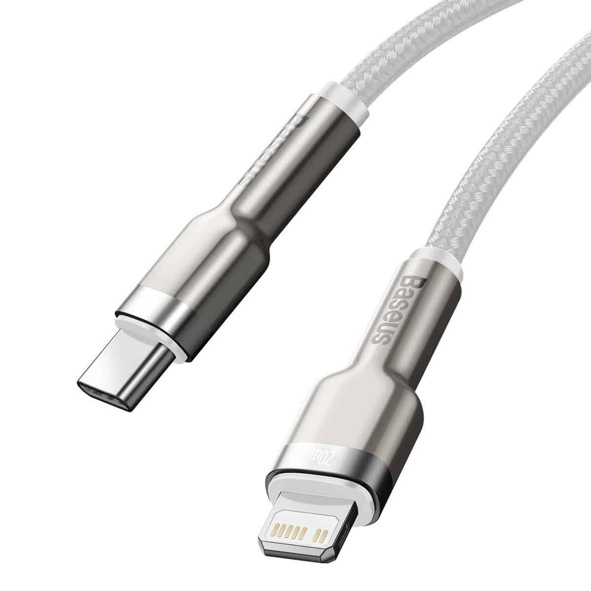 USB-C kabel za Lightning Baseus Cafule PD 20W 2m (bijeli)