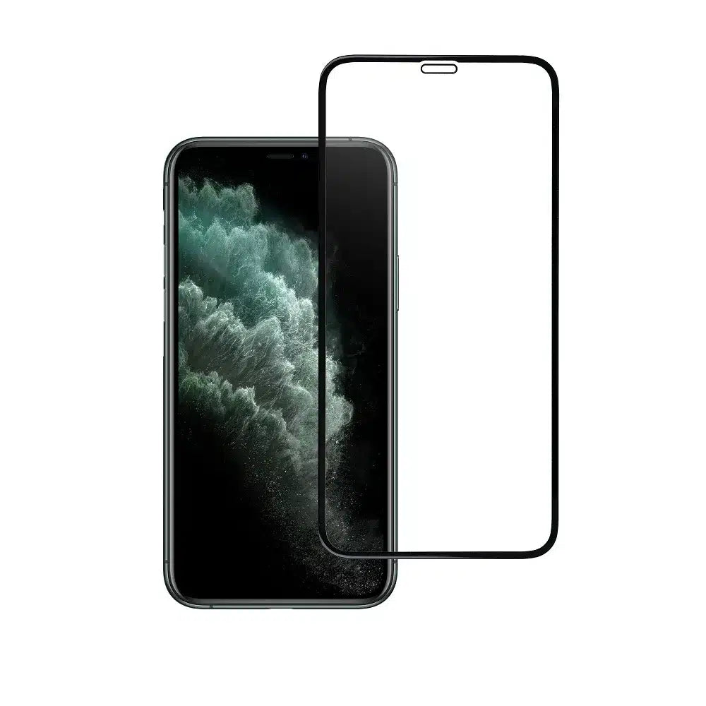 Blue Star Kaljeno staklo za iPhone X / iPhone XS / iPhone 11 Pro 5D Full Cover crno