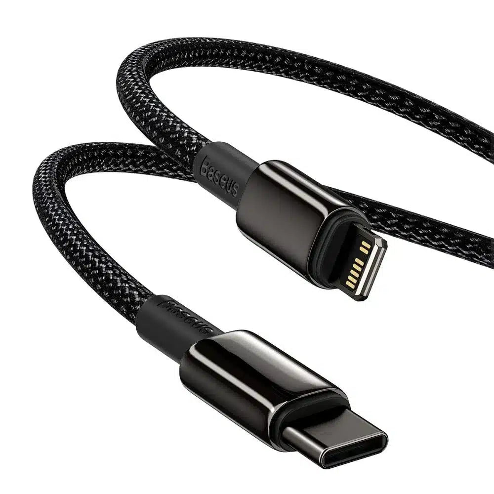 BASEUS kabel tipa C za Lightning PD 20W Tungsten Gold CATLWJ-01 1m crni
