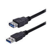StarTech.com USB3SEXT1MBK USB kabel 1 m USB 3.2 Gen 1 (3.1 Gen 1) USB A Crno