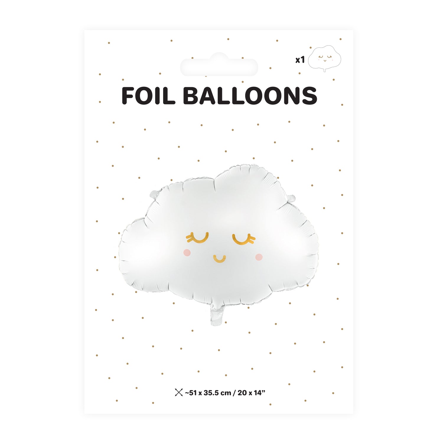 Folija balon oblak, Balon folija na oblak 51x35.5cm