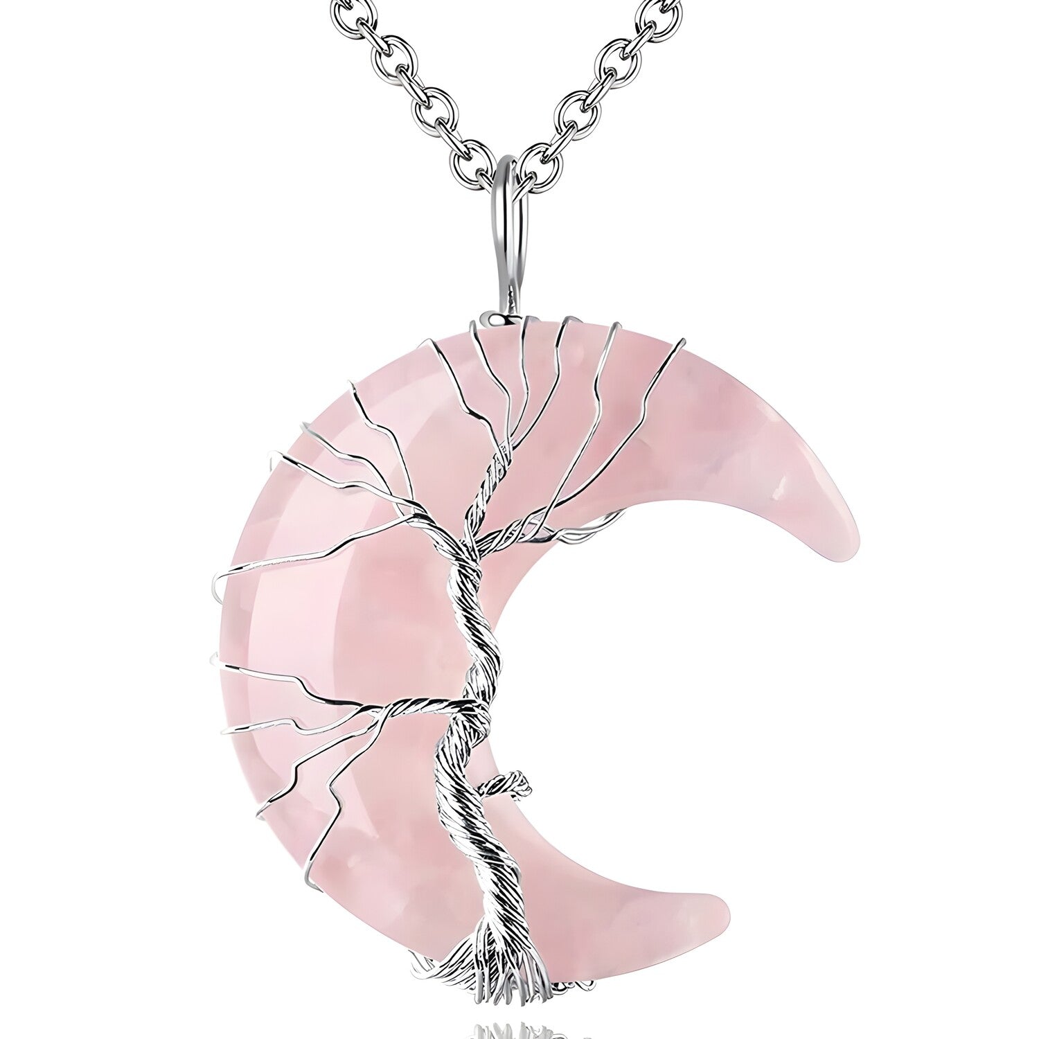 Ogrlica Halfmoon - Ružičasta KP32593