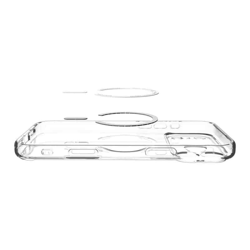 Spigen Ultra Hybrid s MagSafeom za Apple iPhone 17 Pro Clear Graphite ACS10347