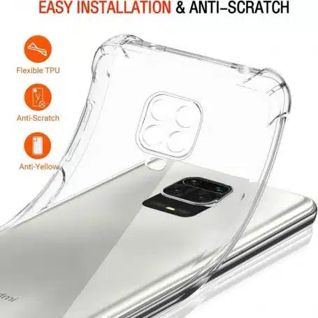 Techsuit Shockproof Clear Silicone prozirna maskica otporna na udarce za Xiaomi Redmi Note 9S / Note 9 Pro / Note 9 Pro Max