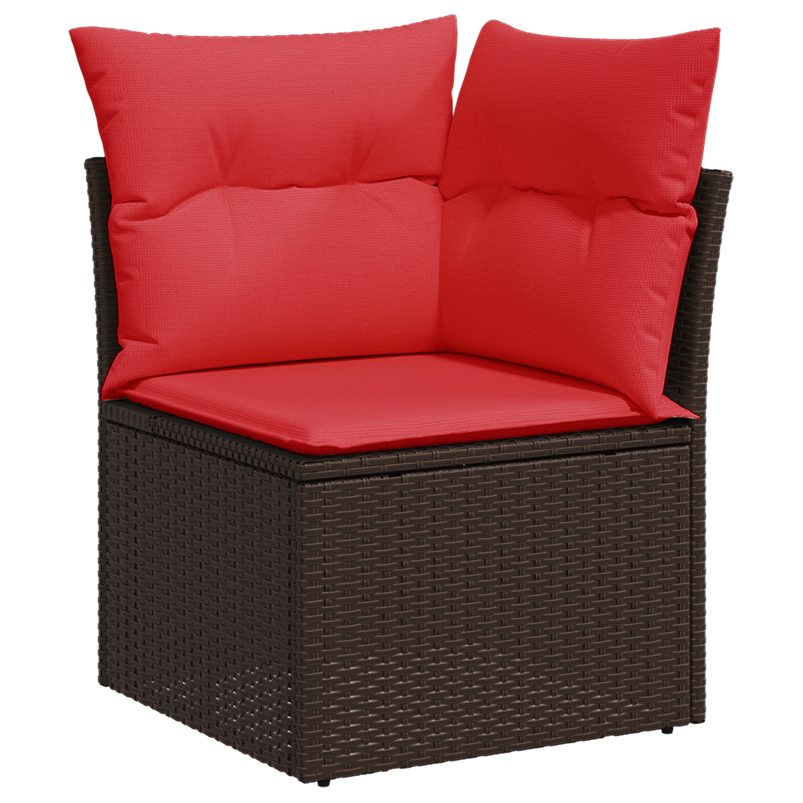 | Vrtni kauč | s jastukom Smeđa 62 x 62 x 69 cm Poli ratan