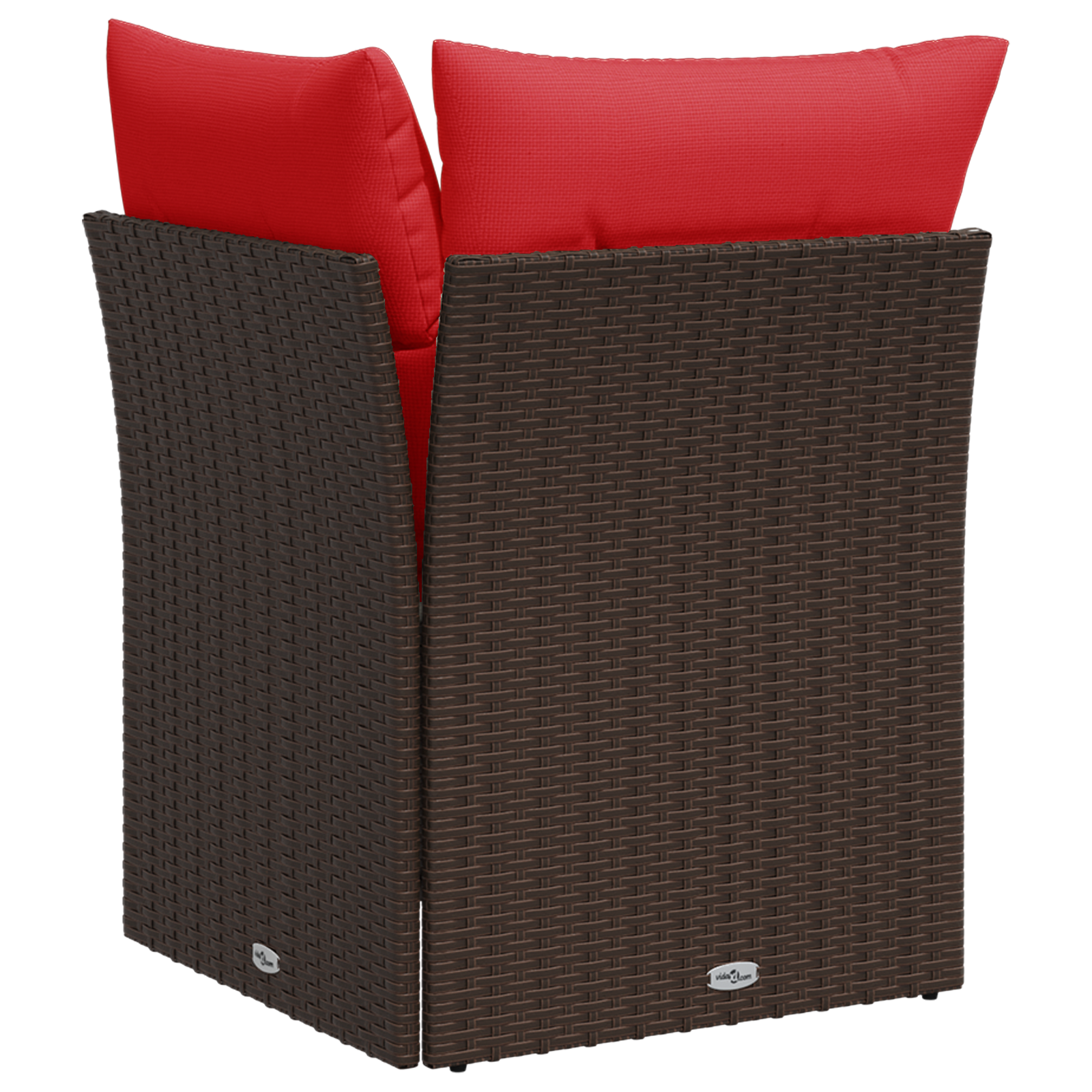| Vrtni kauč | s jastukom Smeđa 62 x 62 x 69 cm Poli ratan