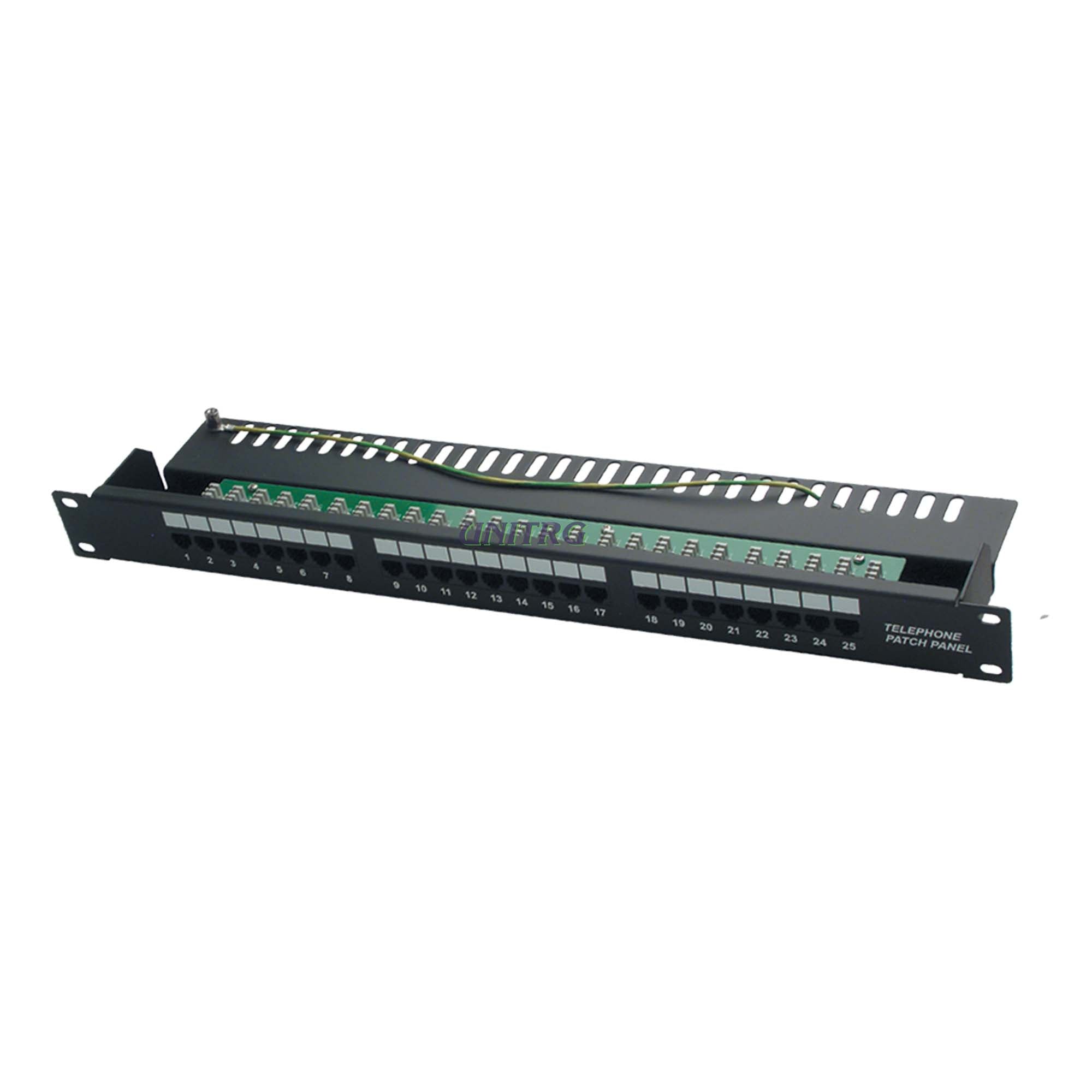 Patch panel voice RJ45 25port