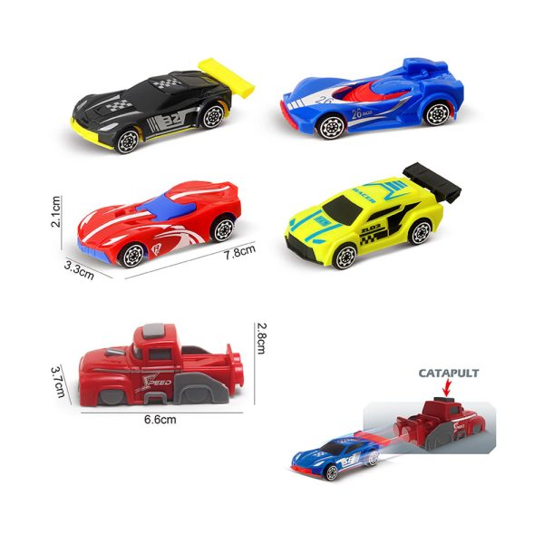Kamion sa autićima i katapult – 2-u-1 zabava za male vozače Plava