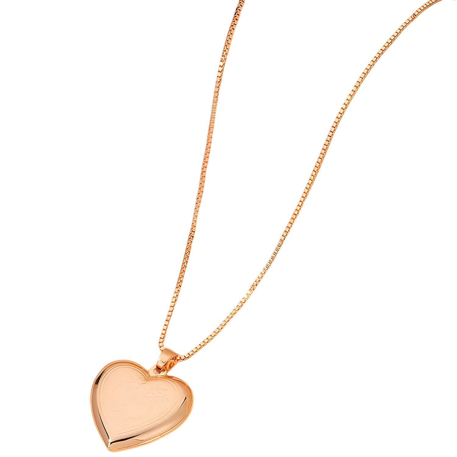 Ogrlica KI-34239 Heart - Zlatna / Ružičasta KP34239