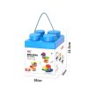 Kocke Building Blocks Medium – plava kutija 35 komada