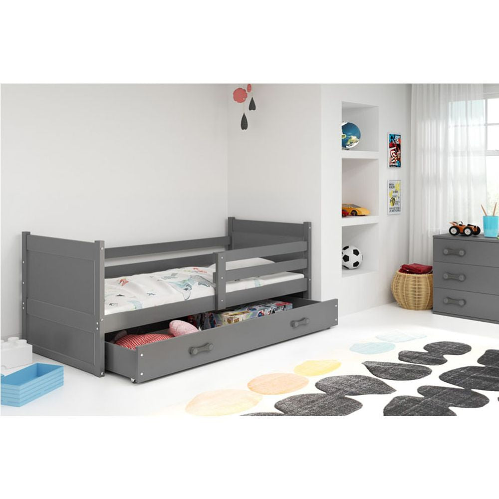 Krevet BMS Rico + ladica 190x80 cm, GRF grafit