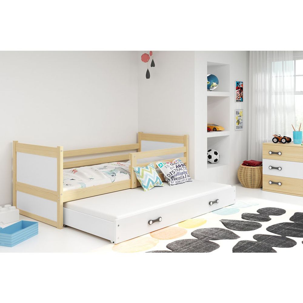 Krevet BMS Rico za 2 osobe 200x90 cm, PINE bijela