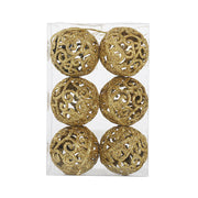 Kuglice zlatne izdubljene 5 cm – 6 komada