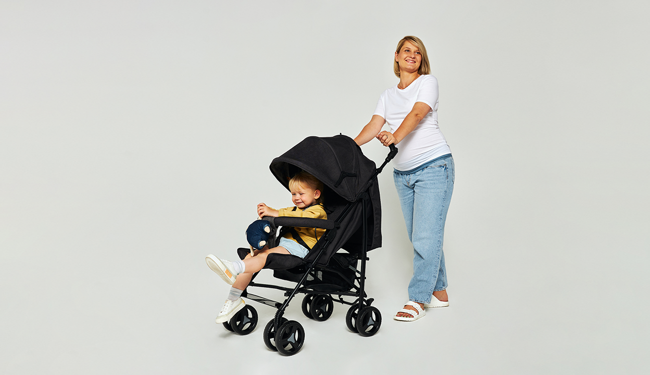 Lionelo Irma kišobran kolica, Black/Dark Grey