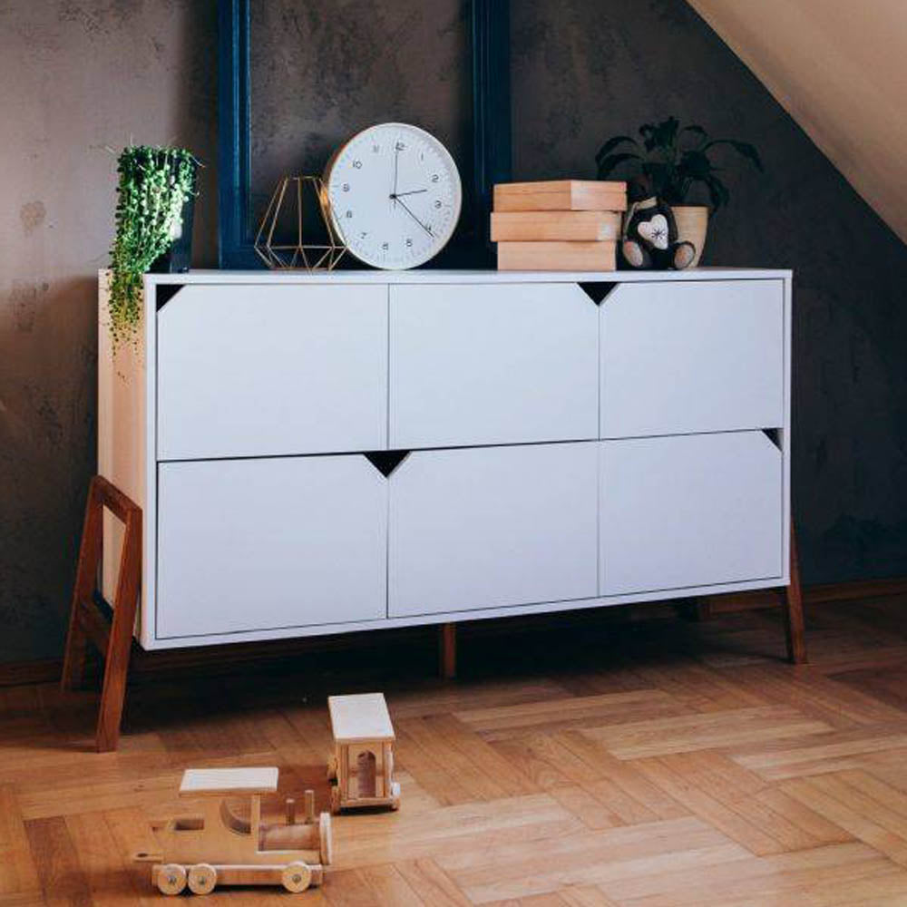 Bellamy Lotta komoda s 6 ladica, white
