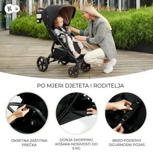 Kinderkraft sportska kolica Mitzy, Ink Black