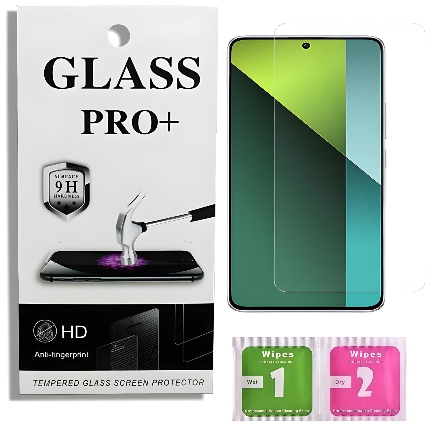 Prémično zaštitno staklo 9D Izmael za Xiaomi Redmi Note 13 Pro 5G - Prozirna KP33636