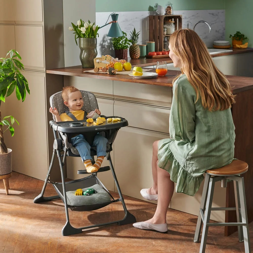 Kinderkraft hranilica FOLDEE, roza