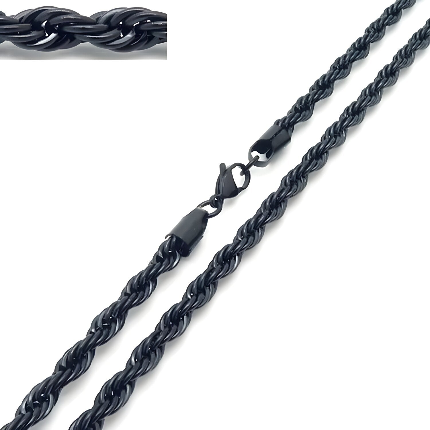 Muška Ogrlica - Crna / 55cm / 2mm KP34715