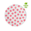 Tanjuri papirnati Dots 18cm 6kom Žuta