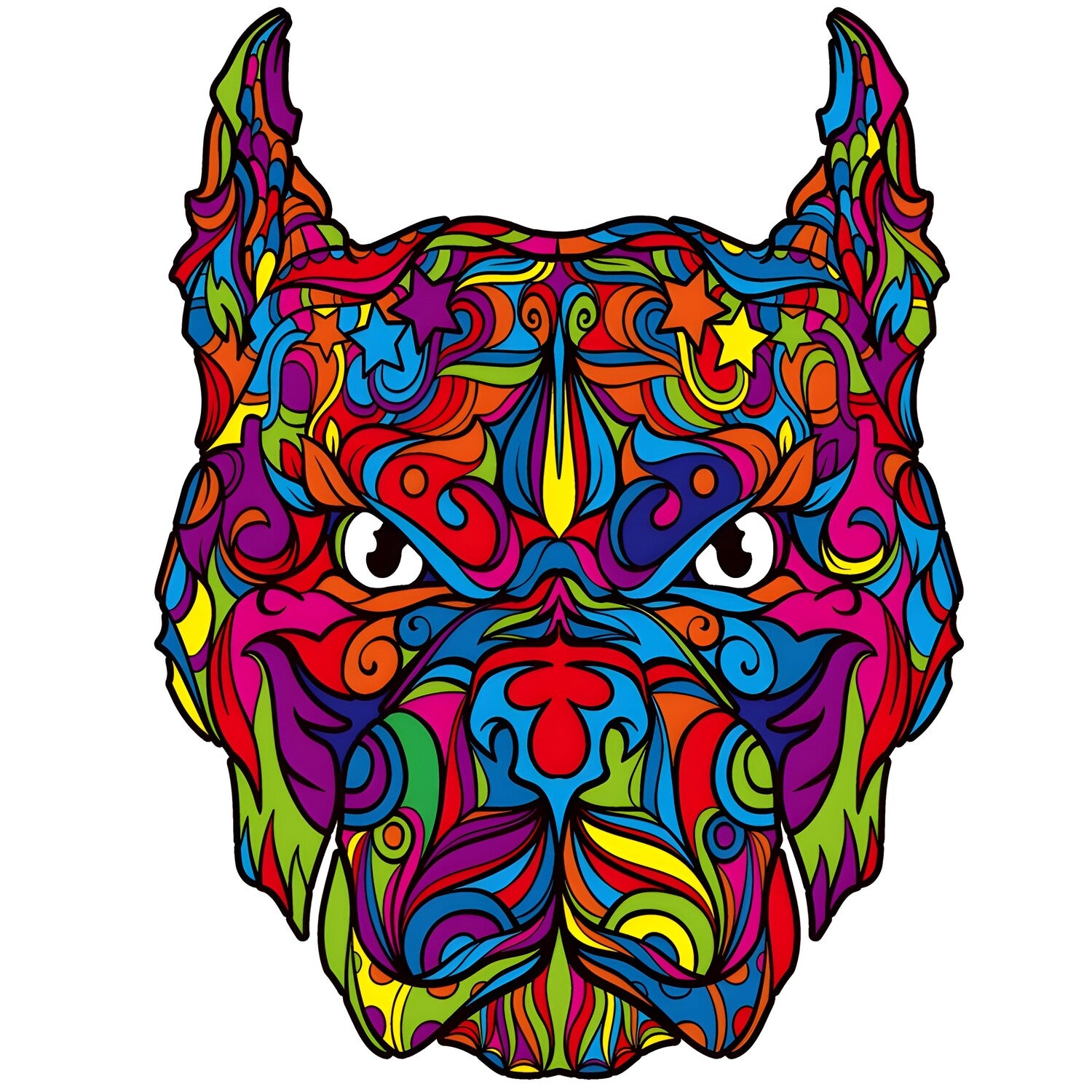 Drvene puzzle - Pitbull / L KP21944