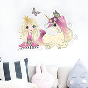 Naljepnica za zid / Tapeta Princess and Unicorn KP16702