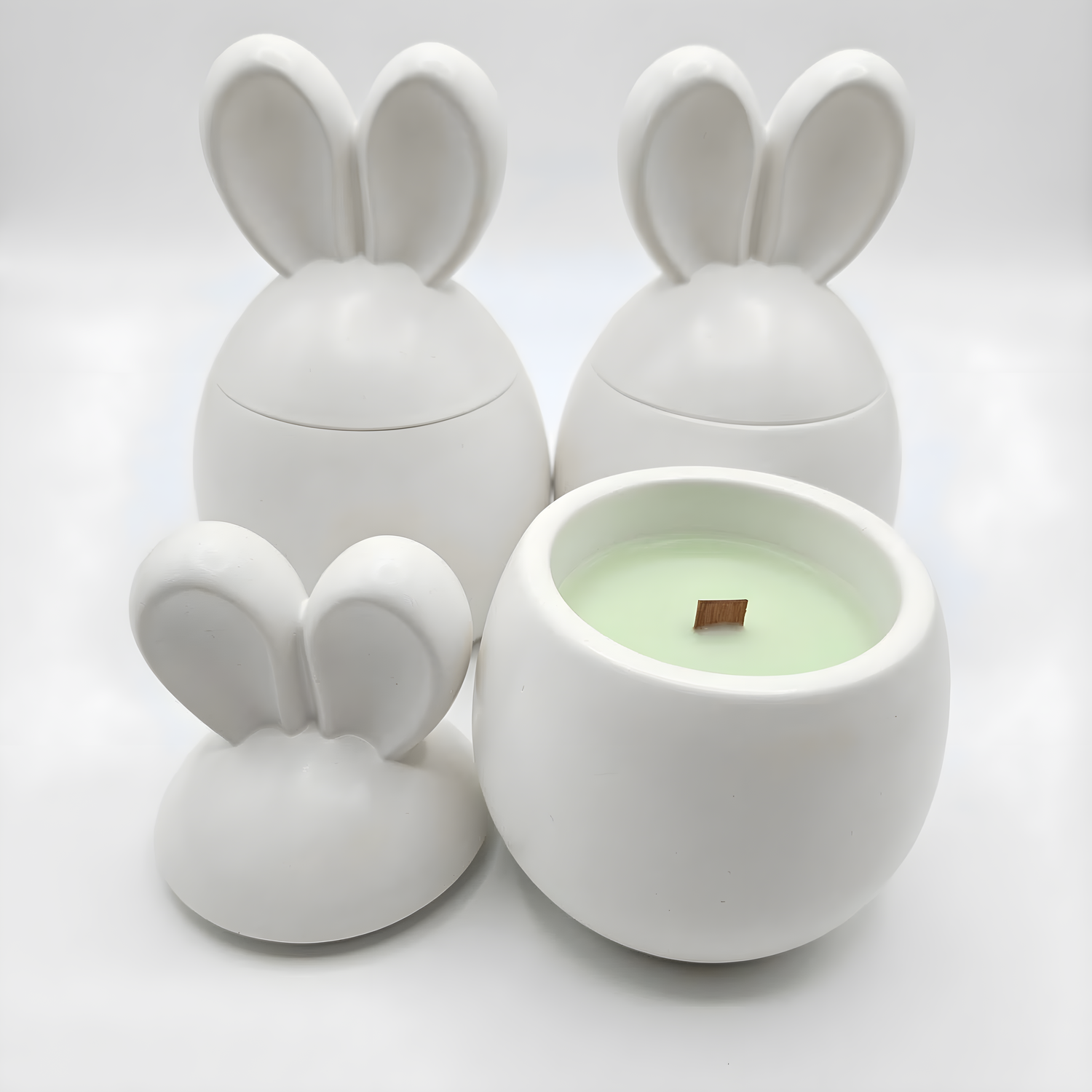 Svijeća Drobec - Bijela / Limeta, Mango KP39832