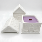 Svijeća Kućica - Bijela / Lavanda KP39857