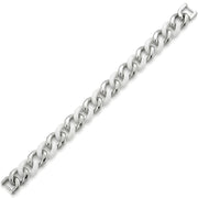 Muška narukvica MB - 40744 - Srebrna / Bijela / 21,5cm KP40744