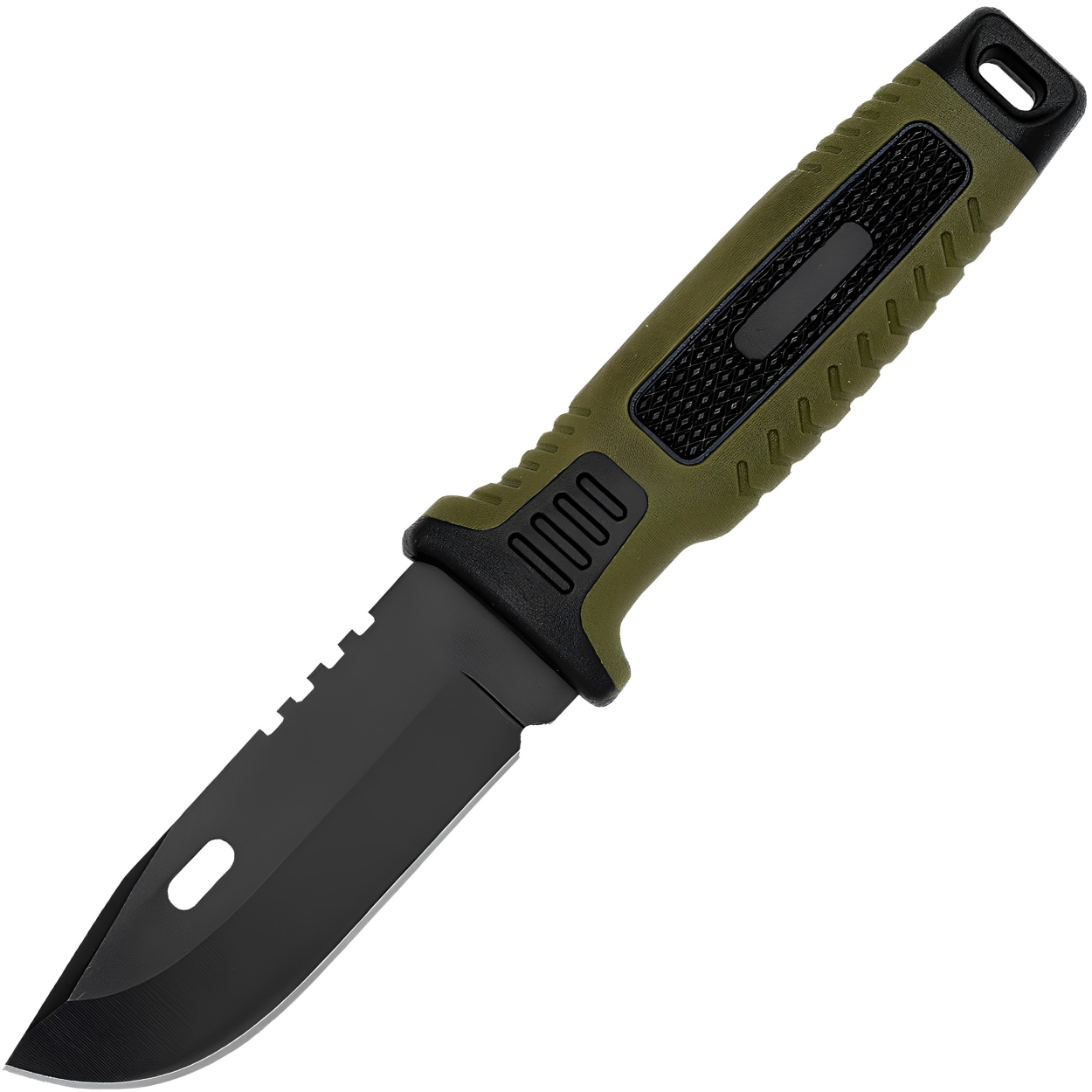 Outdoorovski nož RV - 41082 - Zelena / Crna KP41082