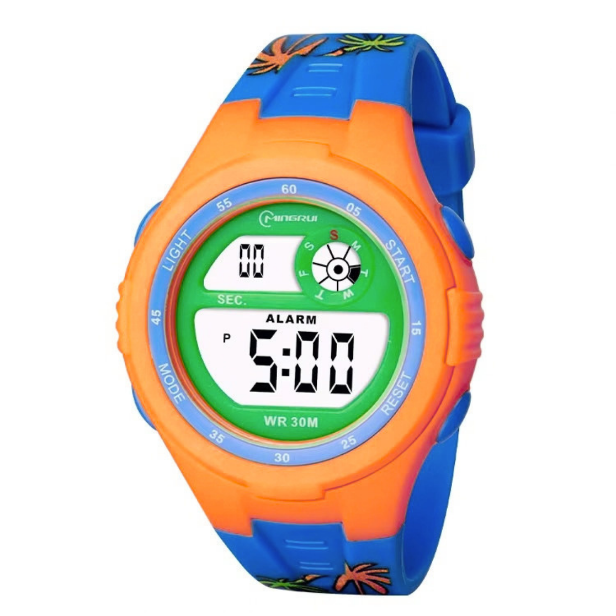 Dječji digitalni sat MINGRUI DE-41747 - Narančasti / Plavi KP41747