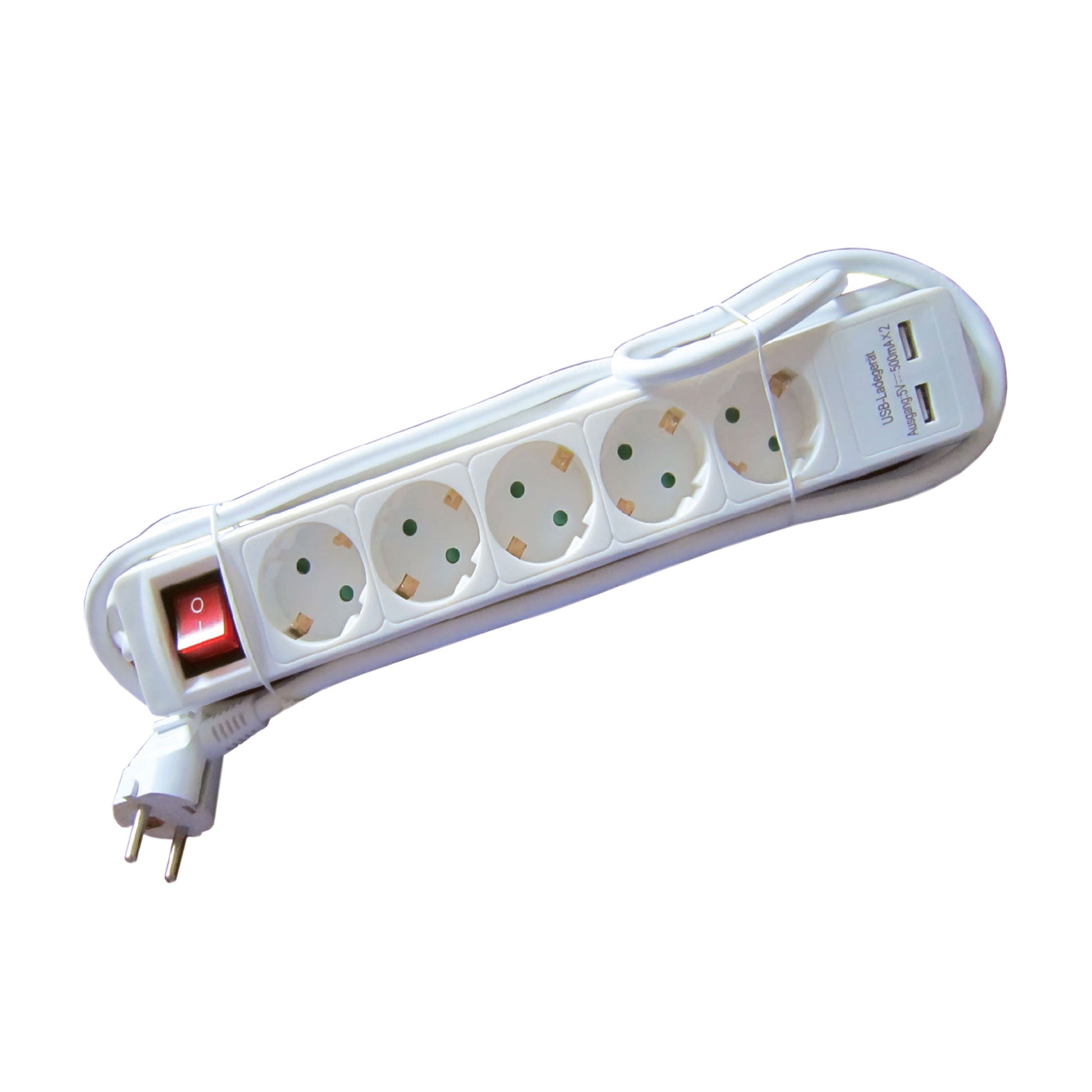 PP515P 2USB 5V 0,5A produžna priključnica 5/1,5