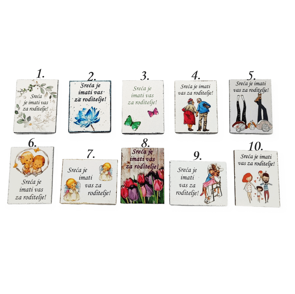 Sreća je imati vas za roditelje  Š12478 Magnet
