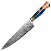 Damaskasti kuhinjski nož SA-20108 - Chef / Tamno Zelena KP20108