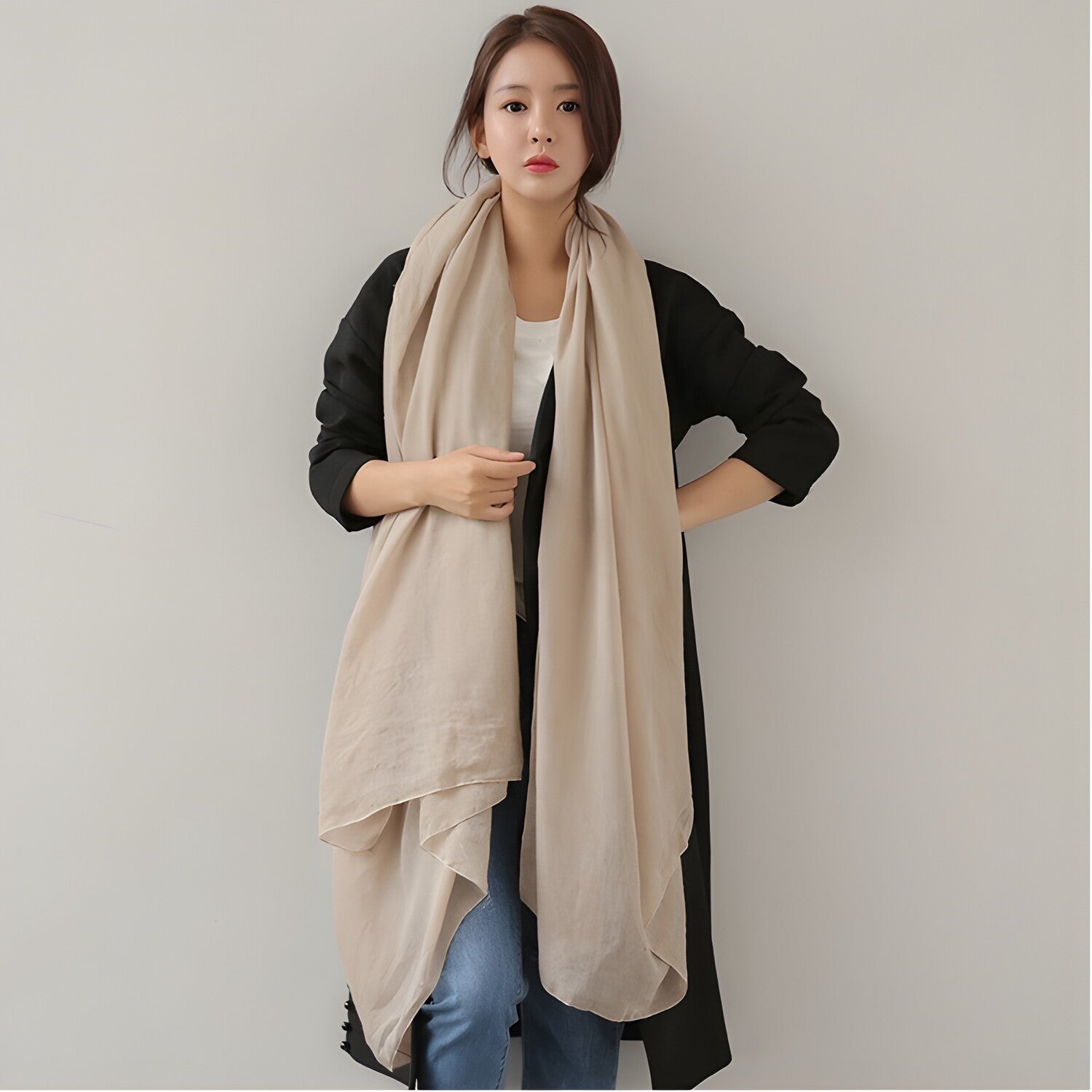 Šal SA-12108 - Smeđa KP12108