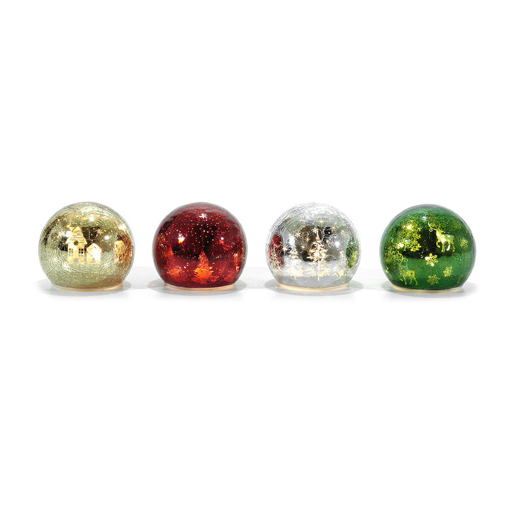 Staklena svjetleća kugla – čarolija u svakom domu Zlatna