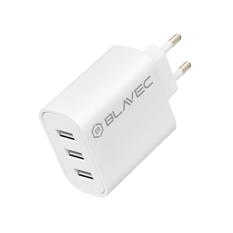 BLAVEC BC3 ZIDNI PUNJAČ - 3xUSB - 3A (TCBC3-3UW3A) BIJELI