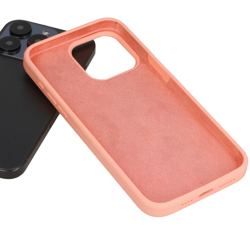 SILIKONSKA LITE MASKA ZA IPHONE 14 PRO boja breskve