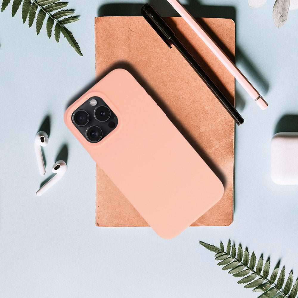 SILIKONSKA LITE MASKA ZA IPHONE 12 / 12 PRO boja breskve