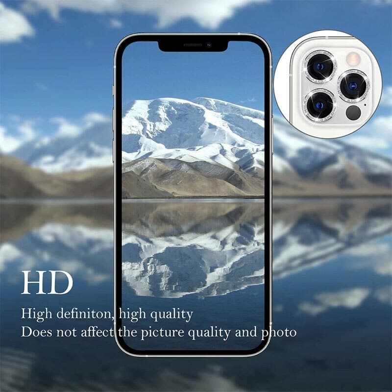KALJENO STAKLO HARD DIAMOND ZA KAMERU (LEĆA) ZA IPHONE 15 PRO/15 PRO MAX BLACK (LEĆA 3KOM)