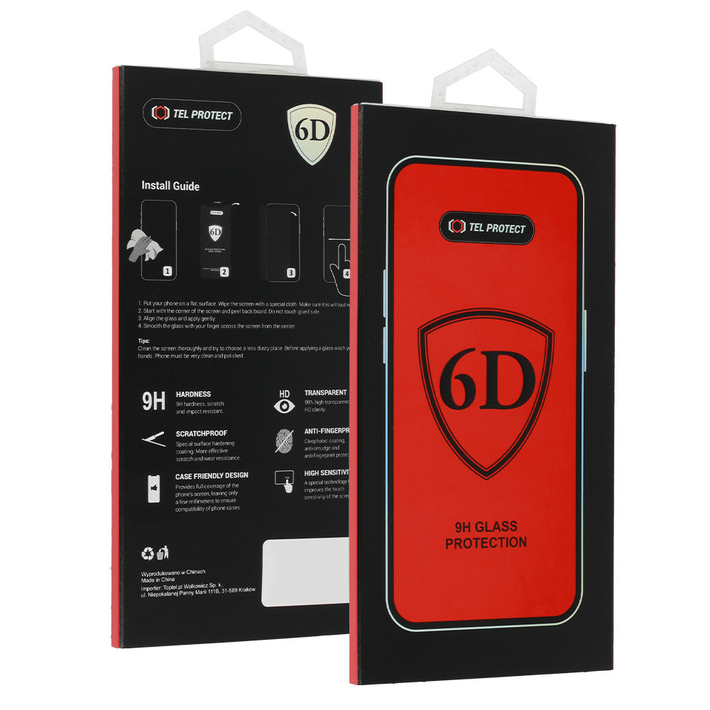 Full Glue 6D kaljeno staklo za XIAOMI REDMI NOTE 14 PRO PLUS/14 PRO crno