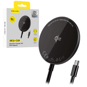 Blavec indukcijski punjač BQI-03 Qi2 15W magnetski Magsafe (BQI03-QI2MB) crni