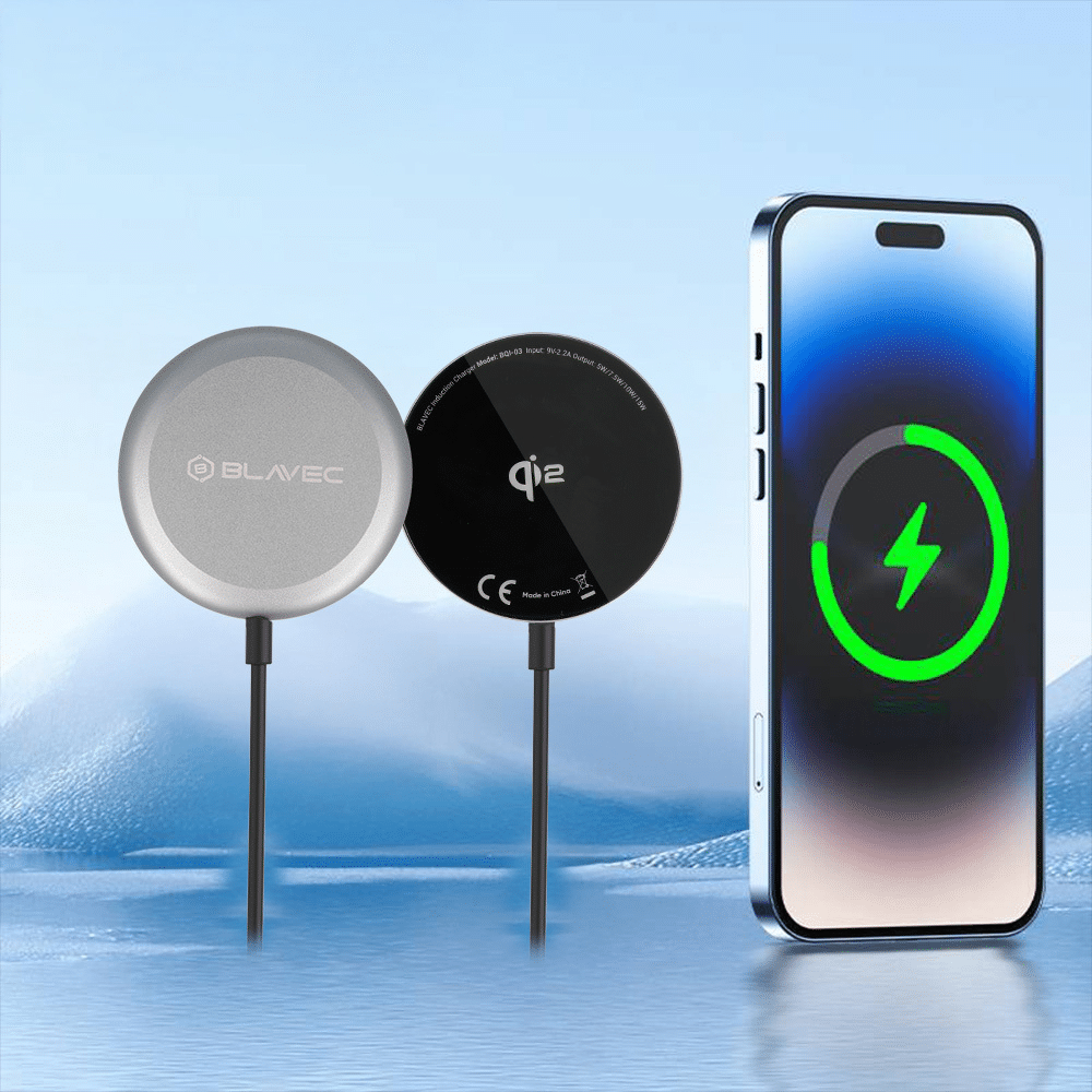 Blavec indukcijski punjač BQI-03 Qi2 15W magnetski Magsafe (BQI03-QI2MB) crni