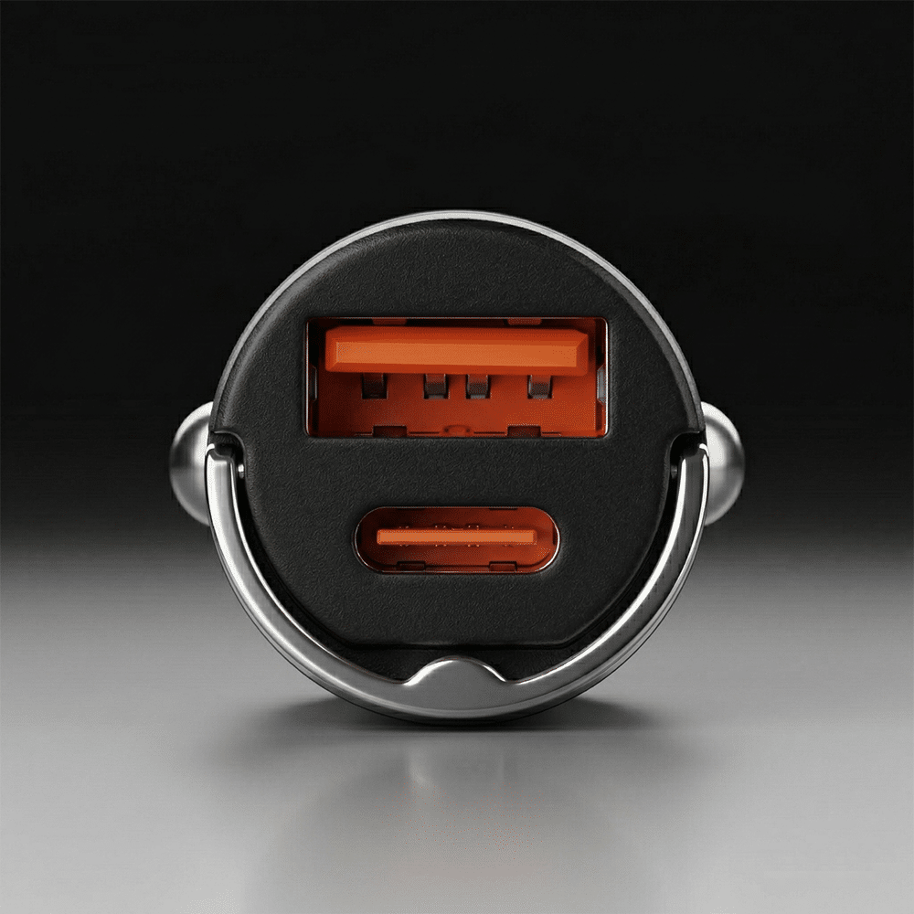Auto punjač Blavec Aero - USB + Type - C - QC 3.0 18W PD 30W s Type - C na Type - C kabelom